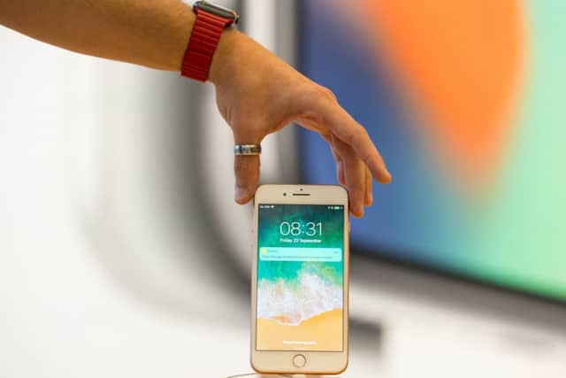 An iPhone 8 Plus Picture: Dominic Lipinski/PA Wire