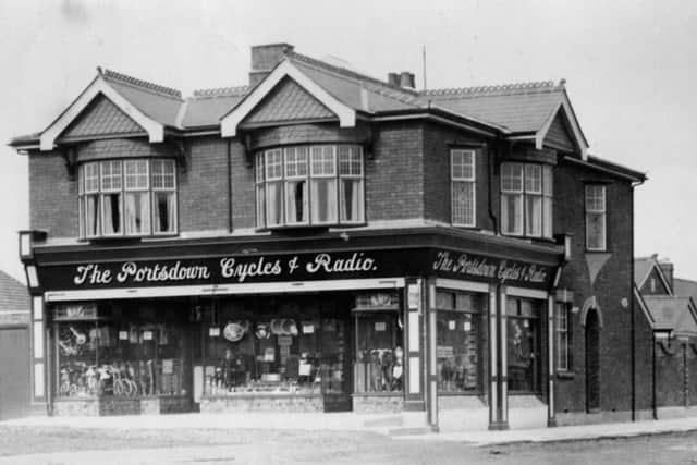 The Portsdown Cycles & Radio outlet. Can anyone tell me where it might have been? Picture: Barry Cox Collection.