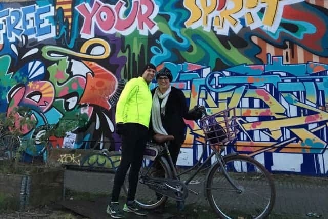 Enjoying the Go Running Copenhagen Urban 10k tour.