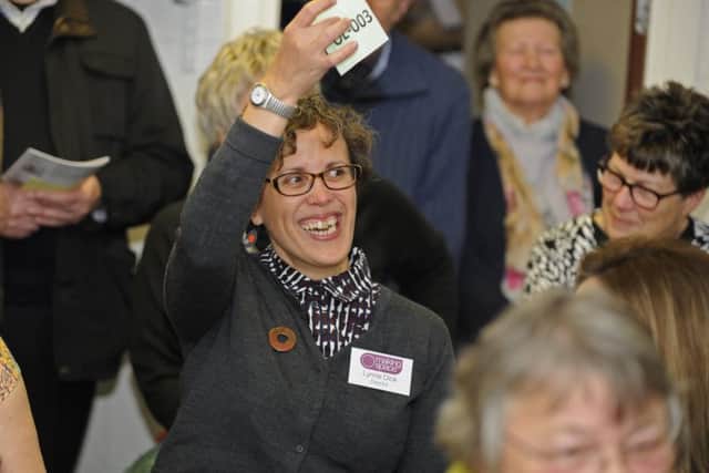 Lynne Dick starts the bidding.
Picture Ian Hargreaves