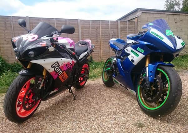 Aaron Drzystek's stolen motorbikes // (left) Yamaha yzf-R1,  YP11 WGY  and (right) Yamaha yzf-R1, LG07 CWR.