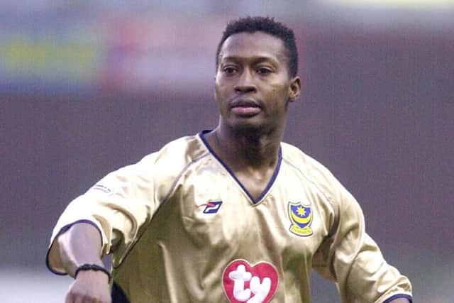 Lassina Diabate made his Pompey debut at Rotherham