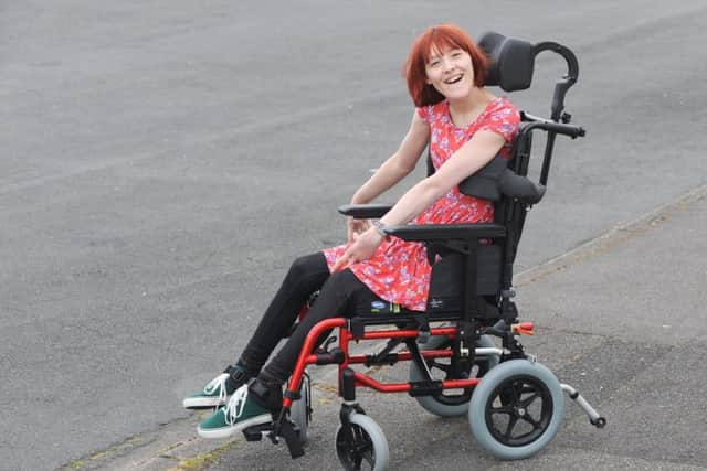 Ailsa Speak had the same wheelchair for nearly a decade, from age nine until she was 18 and suffered delays at the hands of Millbrook Picture: Sarah Standing
