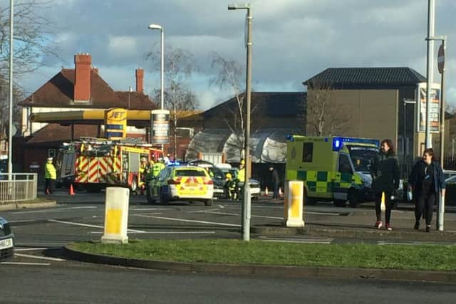 The crash in Portsmouth Road, Cosham