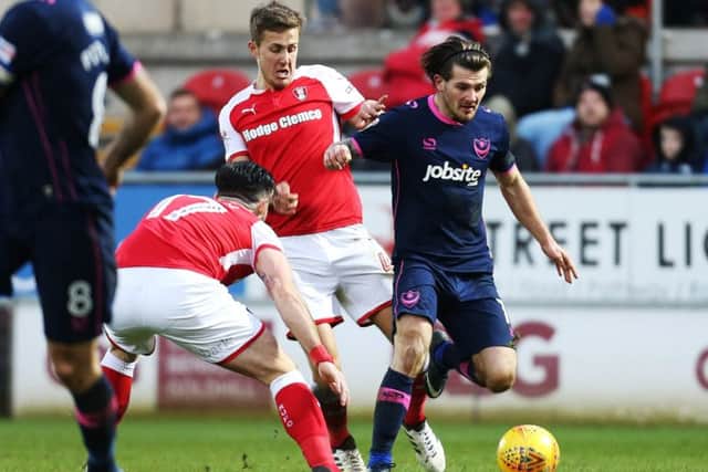 Pompey boss Kenny Jackett said it was sickening to concede late in their 1-0 defeat at Rotherham. Picture: Joe Pepler/Digital South.