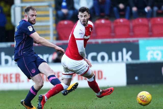 Matt Clarke in action at Rotherham. Pictures: Joe Pepler