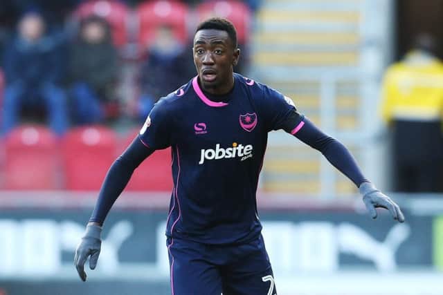 Sylvain Deslandes made his Pompey debut against Rotherham. Picture: Joe Pepler