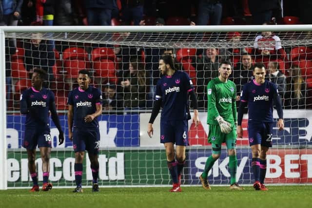 Pompey fell to a 1-0 defeat at Rotherham on Saturday. Picture: Joe Pepler