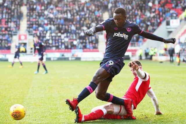 Sylvain Deslandes made his debut at Rotherham. Picture: Joe Pepler
