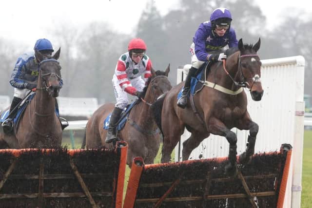 Fourth Act and Harry Cobden on their way to victory on Sunday. Picture: Fontwell Park