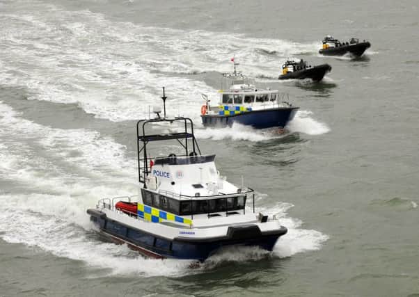 Hampshire police's marine unit fleet