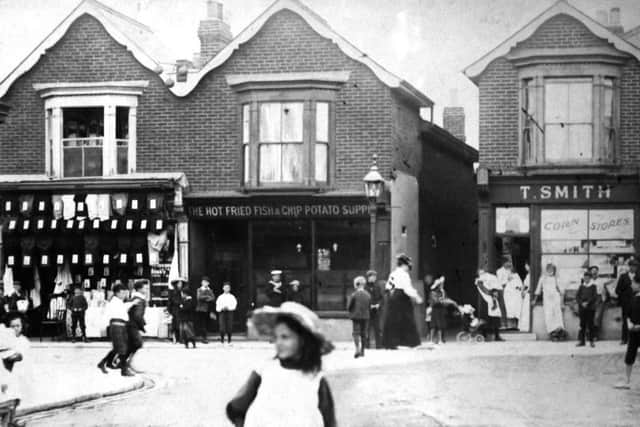 Children play in a traffic-free street which I now know as the junction of Highland Road and Kassassin Street.