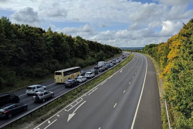 Generic picture of traffic on the M3. Picture: Jonathon Marks/Twitter/PA Wire