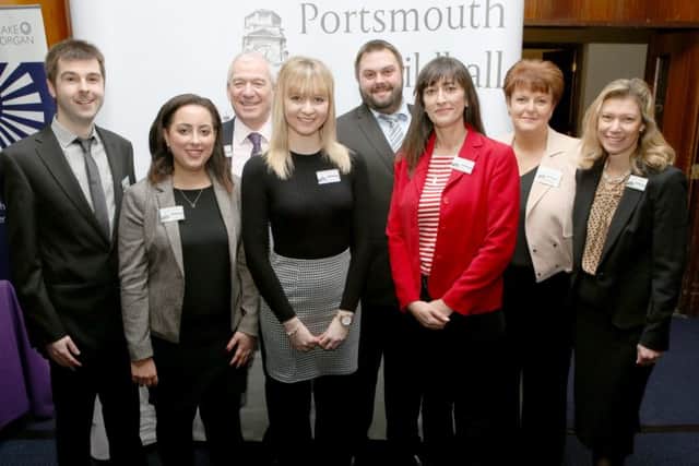 The Shaping Portsmouth team, Matt Farmer, Keshia Stewart, Stef Nienaltowski, Gemma Nienaltowski, Stuart Brown, Vanessa Cooter, Liz Nienaltowski and Tania Chaplin. Picture: Habibur Rahman