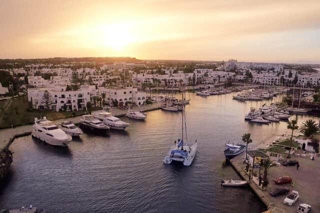 Port El Kantaoui Marina six miles north of Sousse.