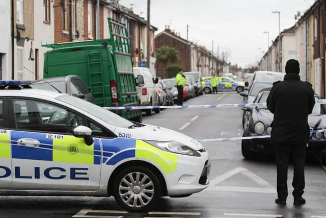 Police at Toronto Road, Portsmouth.
Picture: Habibur Rahman