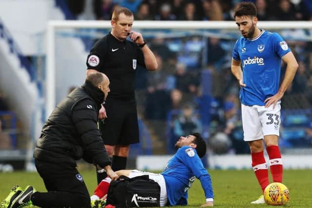 Danny Rose's season looks over after he broke his leg against Northampton Picture: Joe Pepler