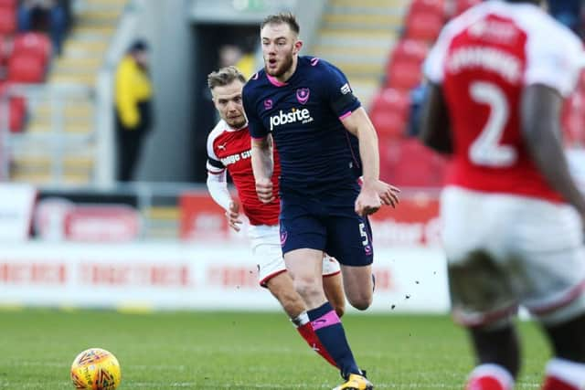 Pompey defender Matt Clarke. Picture: Joe Pepler