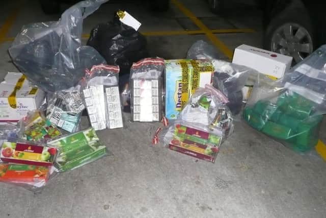 Illiegal tobacco products seized from DLight Mini Mart