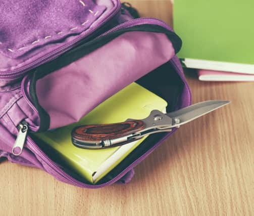HIDING PLACE Teachers are discovering knives and other weapons concealed in pupils clothing and satchels
Picture: Shutterstock