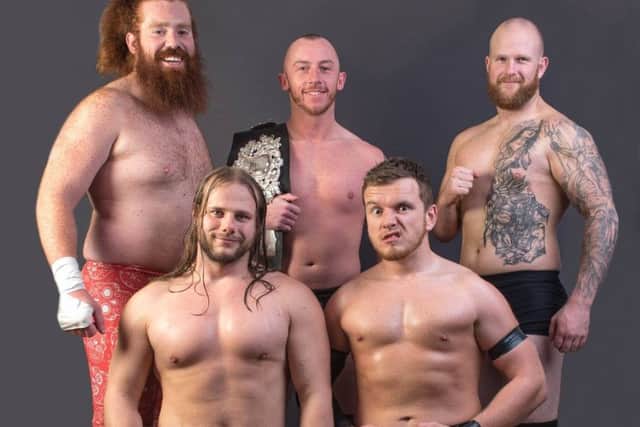 The stars of Megaslam Wrestling
