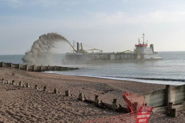 The work to rebuild the beach follows dredging works at Eastoke in 2015, which was also managed by the Eastern Solent Coastal Partnership