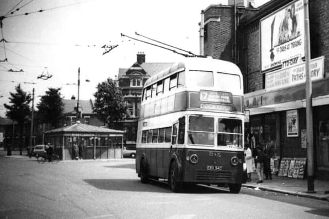 A view towards Bradford Junction at its junction with Victoria Road North with the Gaumont on the right.