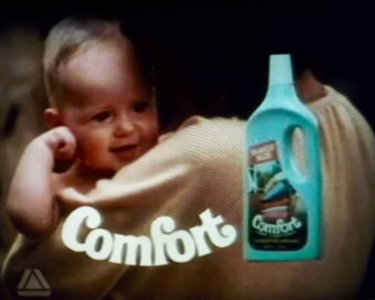 Bob Hind's daughter Ursula in 
the Comfort television ad.