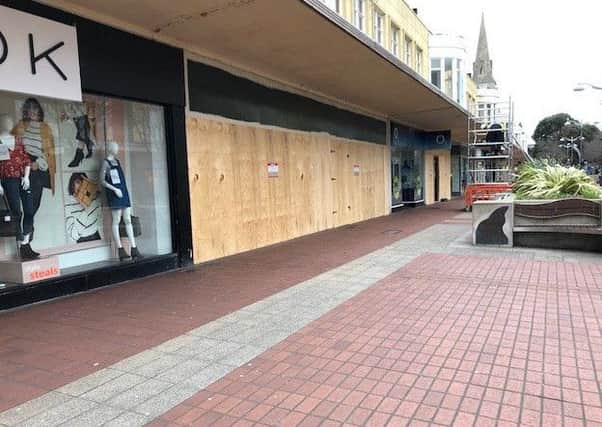Boarded-up shop fronts in Palmerston Road, Southsea
Picture: Tracy McClure