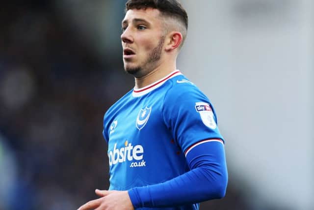 Pompey striker Conor Chaplin Picture: Joe Pepler