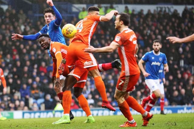 Shaun Whalley handled the ball but no penalty was given. Picture: Joe Pepler