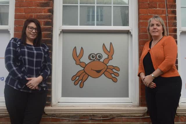 Harbour Cancer Support charity administrator Ellie Corp and director Melanie Whitfield-Tinkler outside the charity's new centre in Stoke Road, Gosport