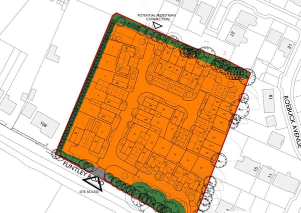 Land north of Funtley Road, where 27 houses could be built