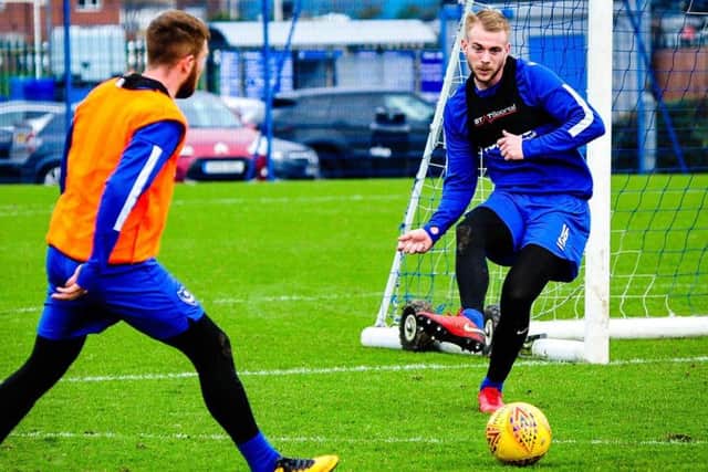 Jack Whatmough in Pompey training. Picture: Colin Farmery