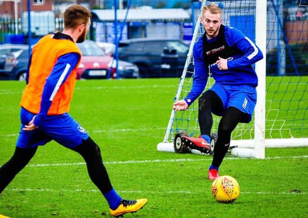 Jack Whatmough in Pompey training. Picture: Colin Farmery