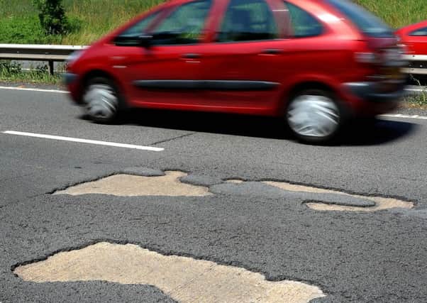 Potholes on the A27  between Chichester and Portsmouth. Picture: Steve Robards