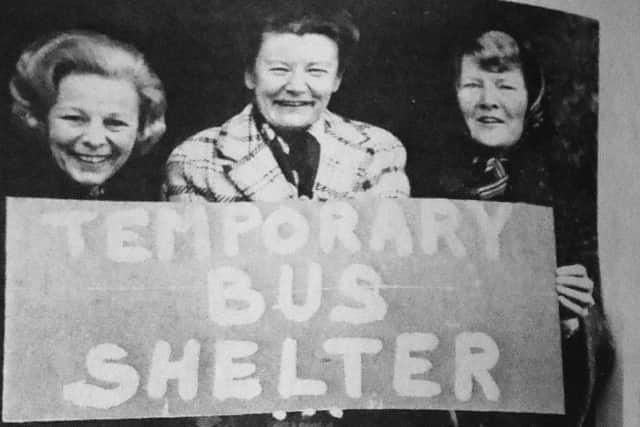 Left to right, Cllr Bulmer, Miss Quennell and Lady Tollemache