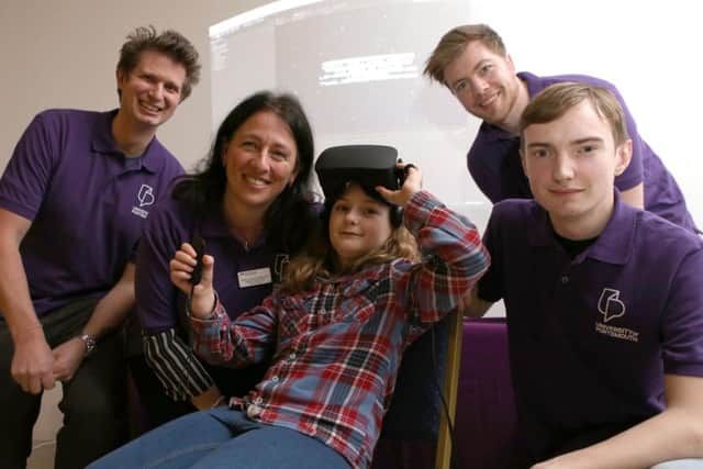 360 experience of the universe with Nick Savage, Claudia Maraston, Florence Hind 8, Kees Jansen and Charlie Ensor.
Picture: Habibur Rahman