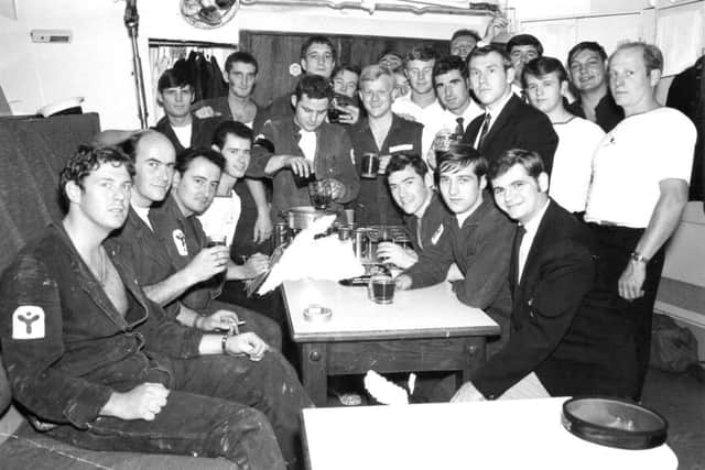 The last official tot on board the royal yacht Britannia on July 31, 1971.