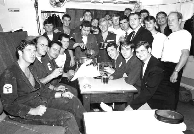 The last official tot on board the royal yacht Britannia on July 31, 1971.