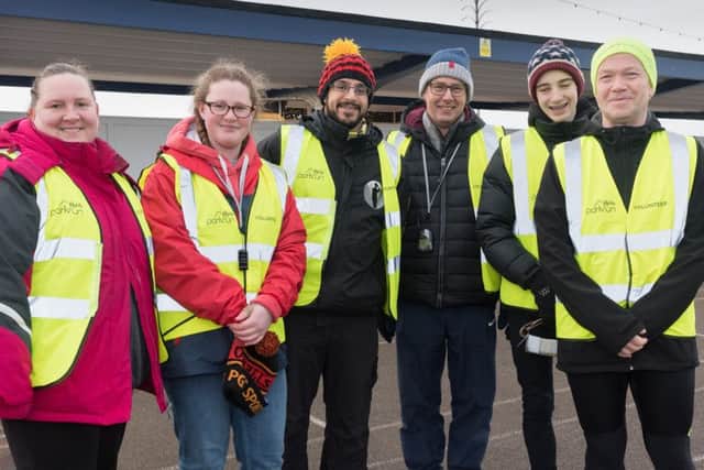 Southsea parkrun volunteers. Picture: Keith Woodland