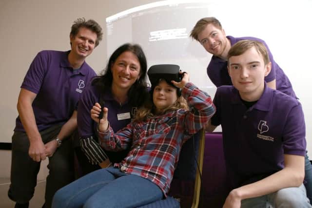Nick Savage, Claudia Maraston, Florence Hind, eight, Kees Jansen and Charlie Ensor enjoy an evening of astronomy, stargazing, space activities, cosmology chat and talks     (180164-514)