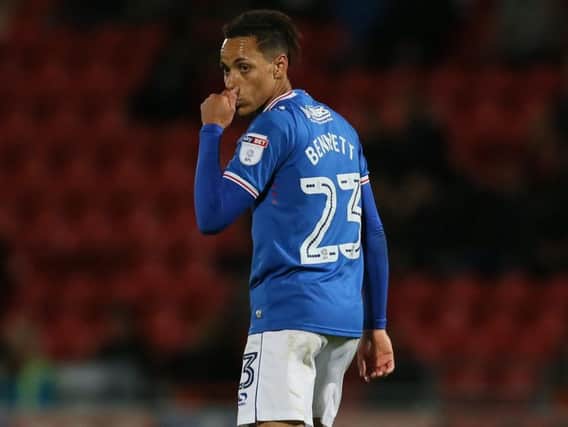 Kyle Bennett has tonight left Pompey by mutual consent.