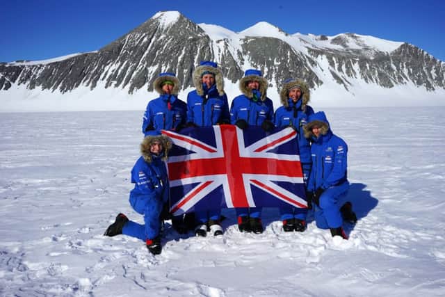 The Ice Maidens celebrate