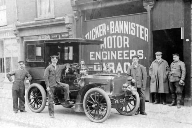Tucker & Bannisters garage in Middle Street, Portsmouth. Picture: Barry Cox collection PPP-180102-144511001