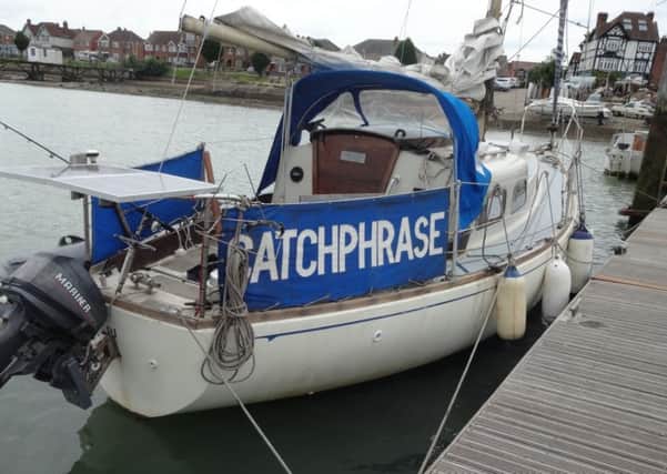 A man has been fined for mooring his boat Catchphrase at a Gosport pontoon for weeks.