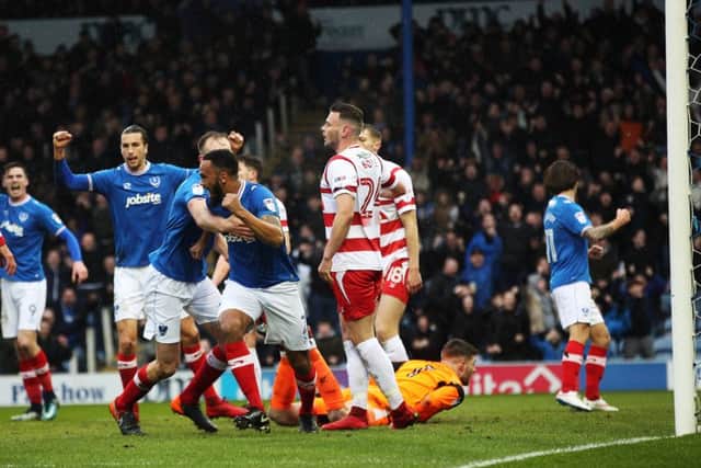 Anton Walkes scored against Doncaster on his Pompey debut. Picture: Joe Pepler