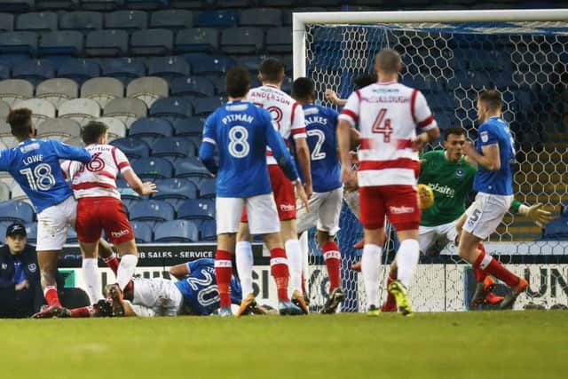 Kal Naismith helped save Pompey's point. Picture: Joe Pepler