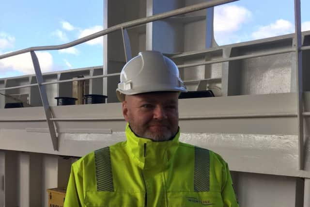 Steve Chamberlain, 46, from Hilsea, jumped into the Camber Dock to rescue a man. Picture: Wightlink.
