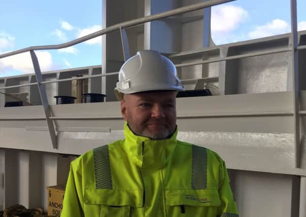 Steve Chamberlain, 46, from Hilsea, jumped into the Camber Dock to rescue a man. Picture: Wightlink.